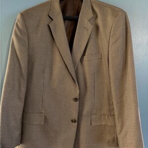 Croft & Barrow Classic Fit Blazer 50R Tan Brown Accent Sport Coat